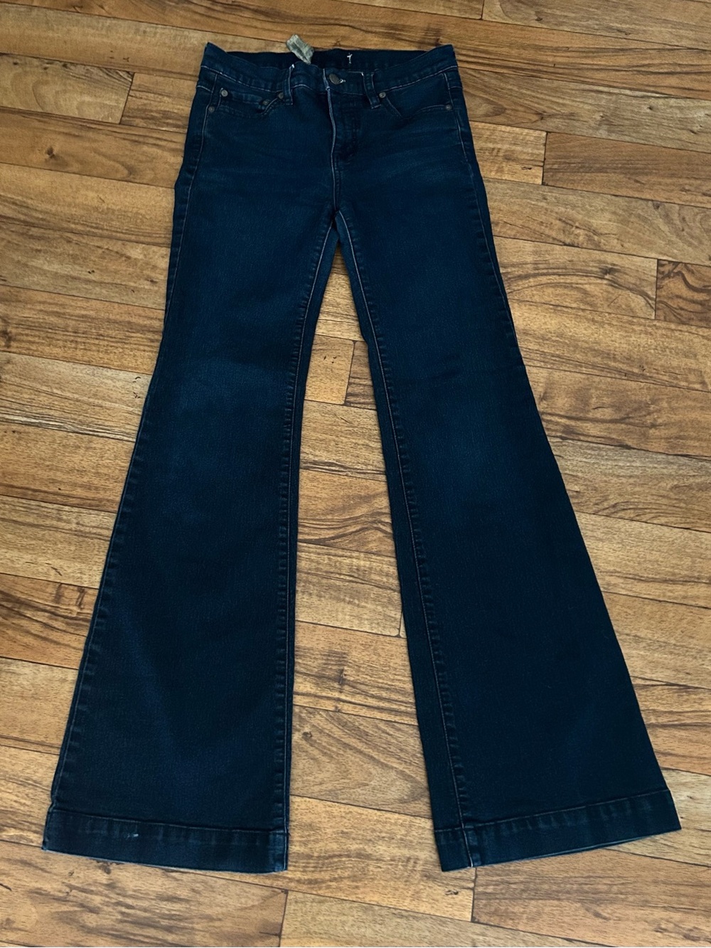 Free People Dark Indigo Flare Jeans Size 28